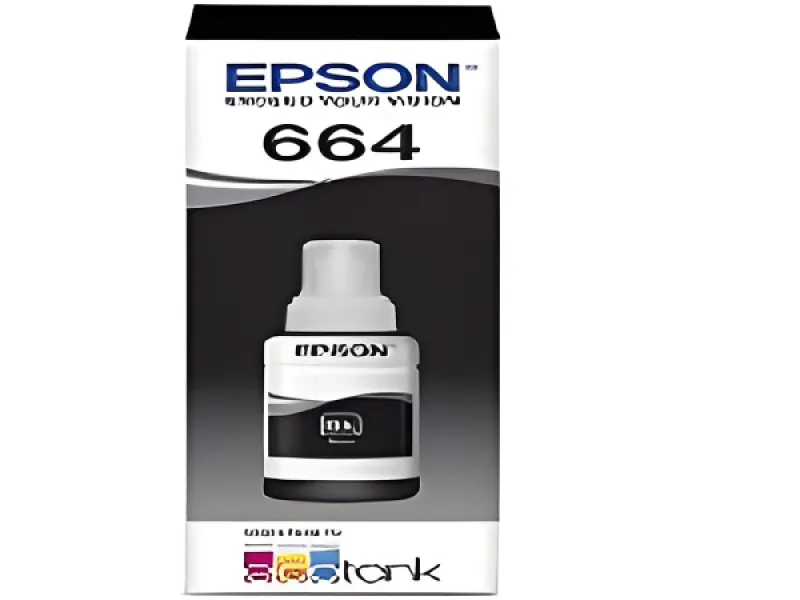 Epson T664 - 70 ml - negro - recarga de tinta para Epson L110, L200, L310, L380, L395, L495, L575, L606, L655, L656, L1300, L1455