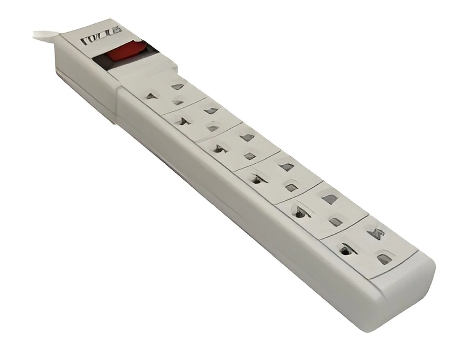 Forza PS Series PS-001W - Banda de potencia - AC 120-220 V - conectores de salida: 6 (NEMA 5 - 15, Euroconector)-blanco