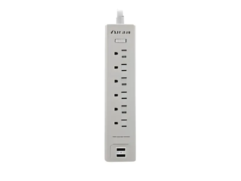 Forza - Surge protector - AC 110/220 V - 6 Tomas de Corriente-NEMA 2USB 5ft WH