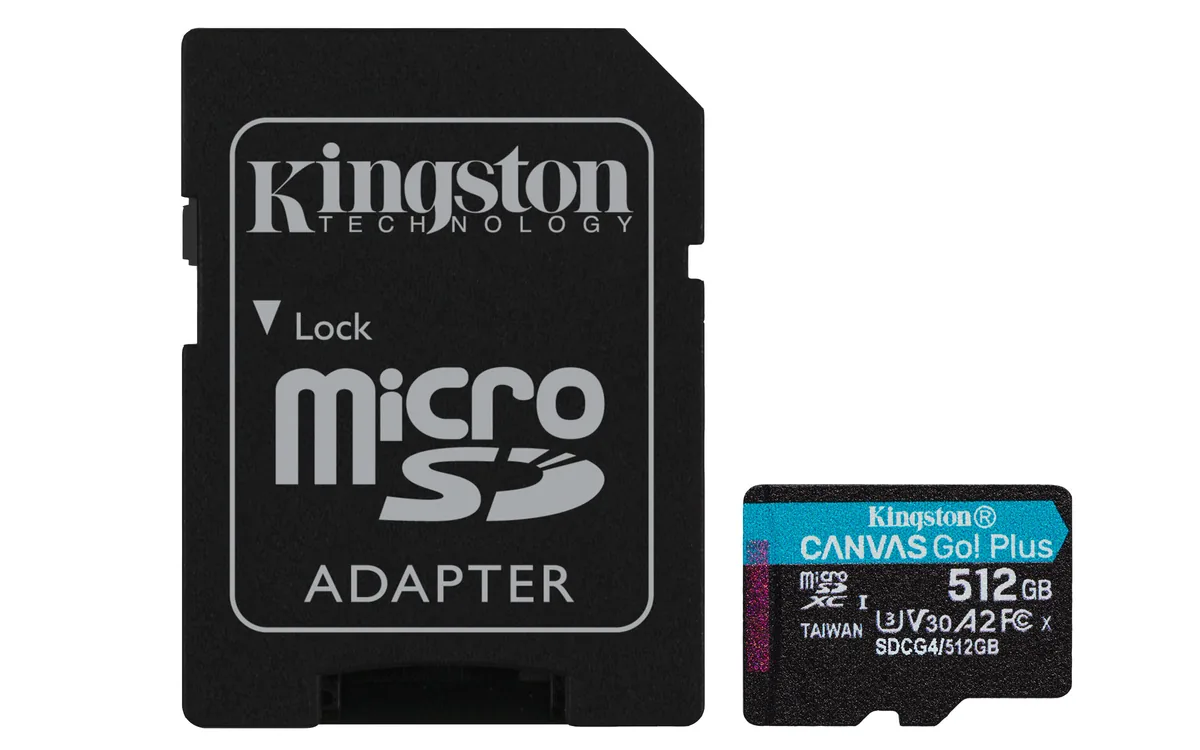 Kingston - Tarjeta de memoria flash - microSDHC - 512GB microSDXC Canvas Go Plus