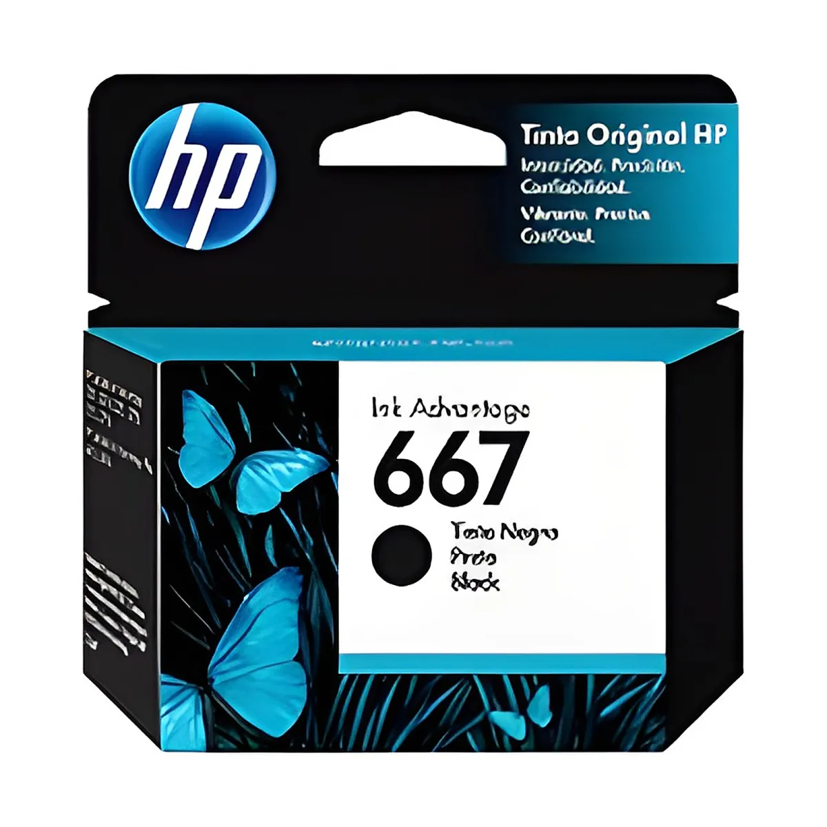 HP - 667 - Cartucho de tinta - Negro - 3YM79AL
