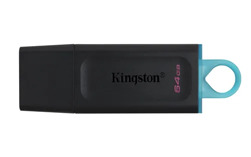 Kingston DataTraveler Exodia - Memoria USB - 64 GB - USB 3.2 Gen 1-negro con turquesa