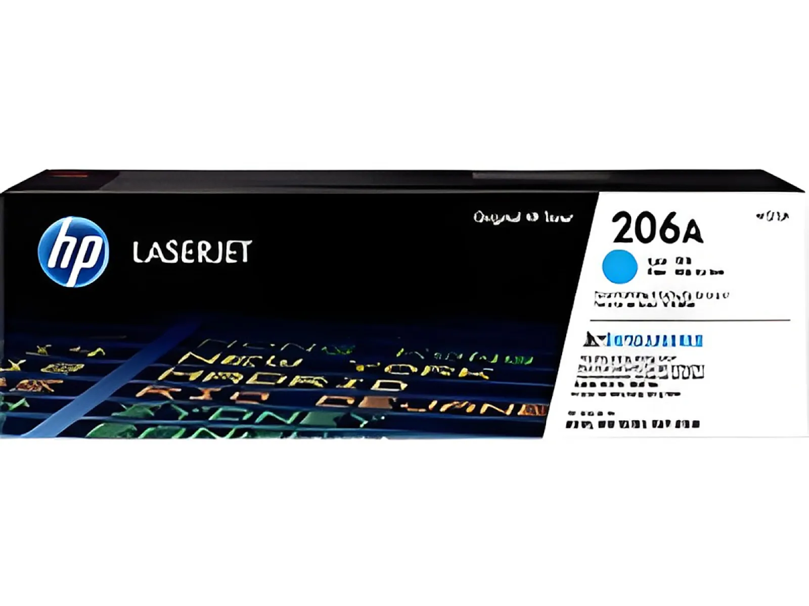 HP 206A - Cián - original - LaserJet-cartucho de tóner (W2111A)-para Color LaserJet Pro M255, M283, MFP M282, MFP M283