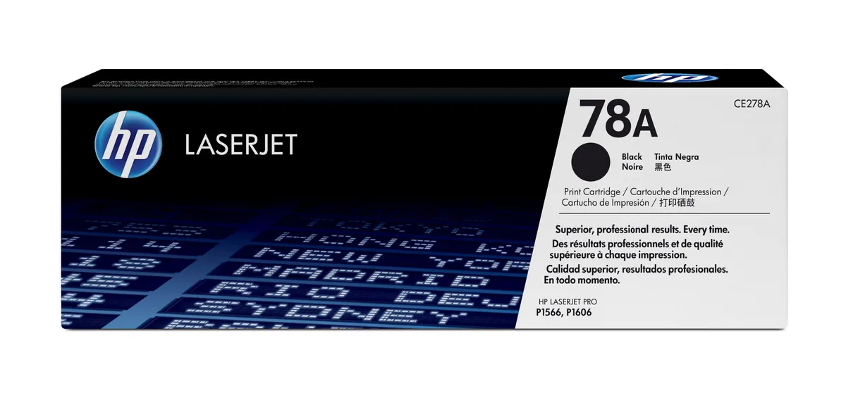 HP 78A - Negro - Original - LaserJet - Cartucho de Tóner (CE278A) - para LaserJet Pro M1536dnf, P1566, P1606DN