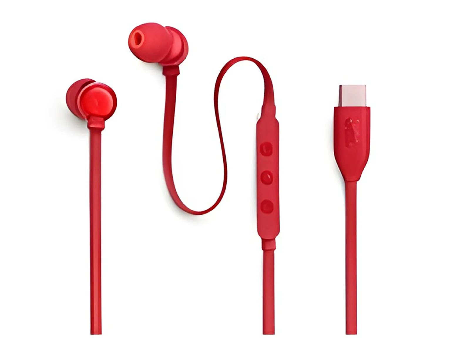 JBL TUNE - 310C - Audífonos portátiles Wired-C-Rojo