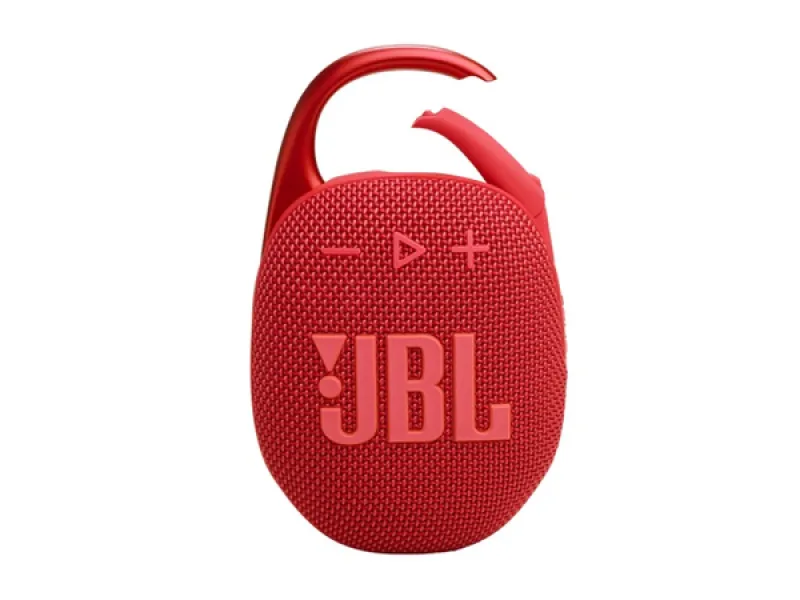 JBL Clip 5 - Bocina - para uso portátil - inalámbrico-Bluetooth-controlado por aplicación - 7 vatios-rojo