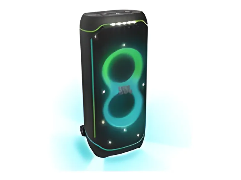 JBL PartyBox Ultimate - Bocina de fiesta - inalámbrico - Wi-Fi 6, Bluetooth-controlado por aplicación - 1100 vatios - 3 vías-negro