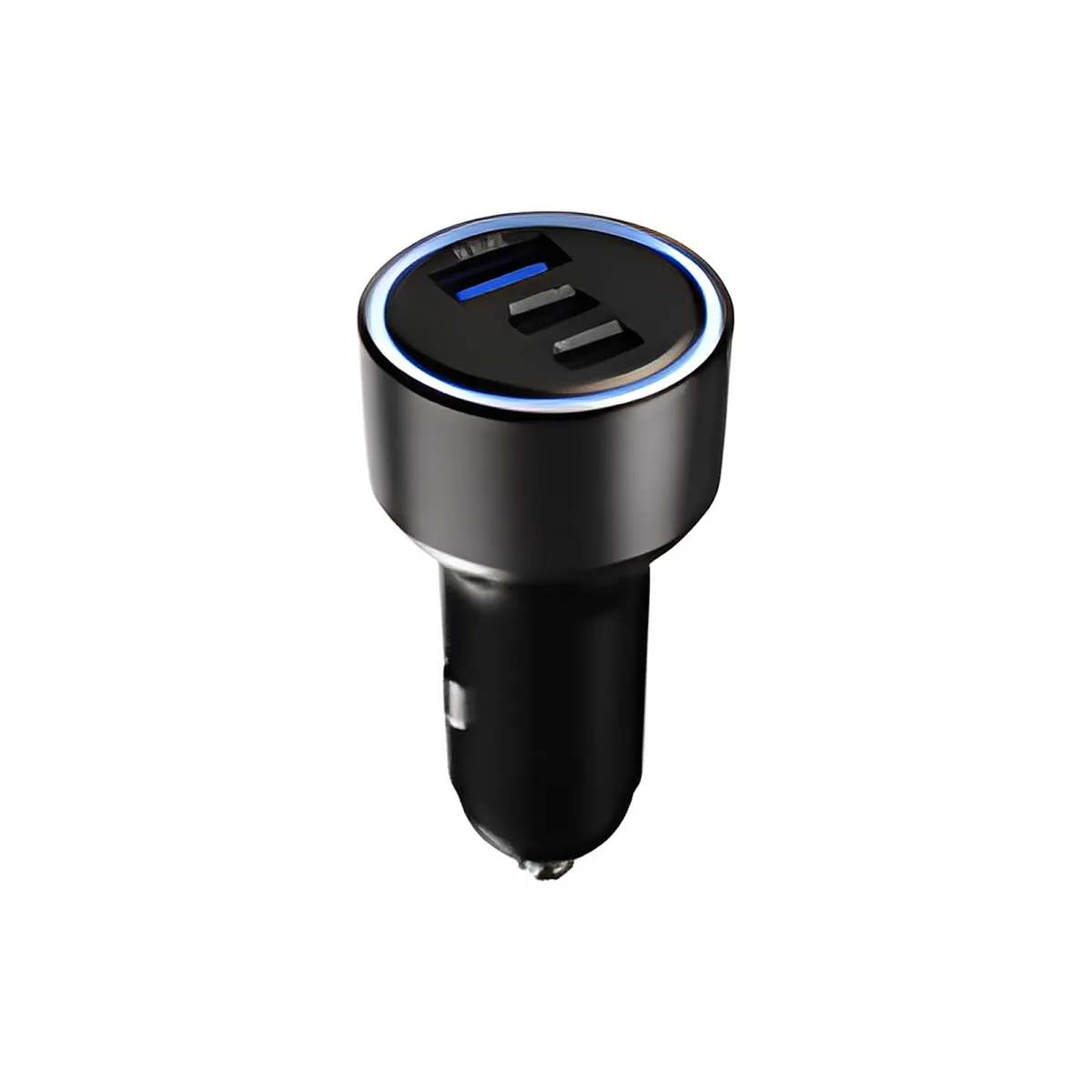 Cargador Klip Xtreme KCC-060 - Adaptador de corriente para coche - 60 Watt - 2 x 24 pin USB-C / 9 pin USB Tipo A-Celular/Tablet-Car-Para Smartphones, tablets, dispositivos pequeños