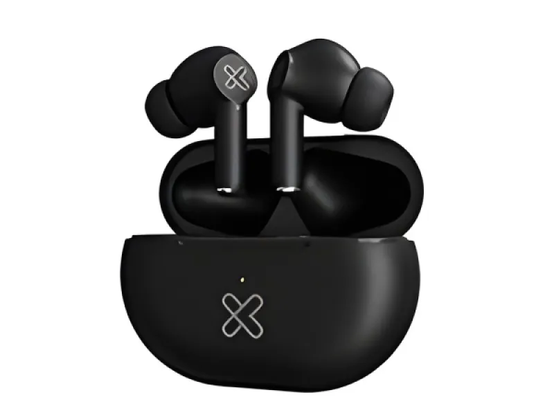 Klip Xtreme - Audífonos inalámbricos verdaderos - Para Teléfono / Para Electrónica Portátil / Para Tablet - Inalámbricos - 17Hrs IPX Negro