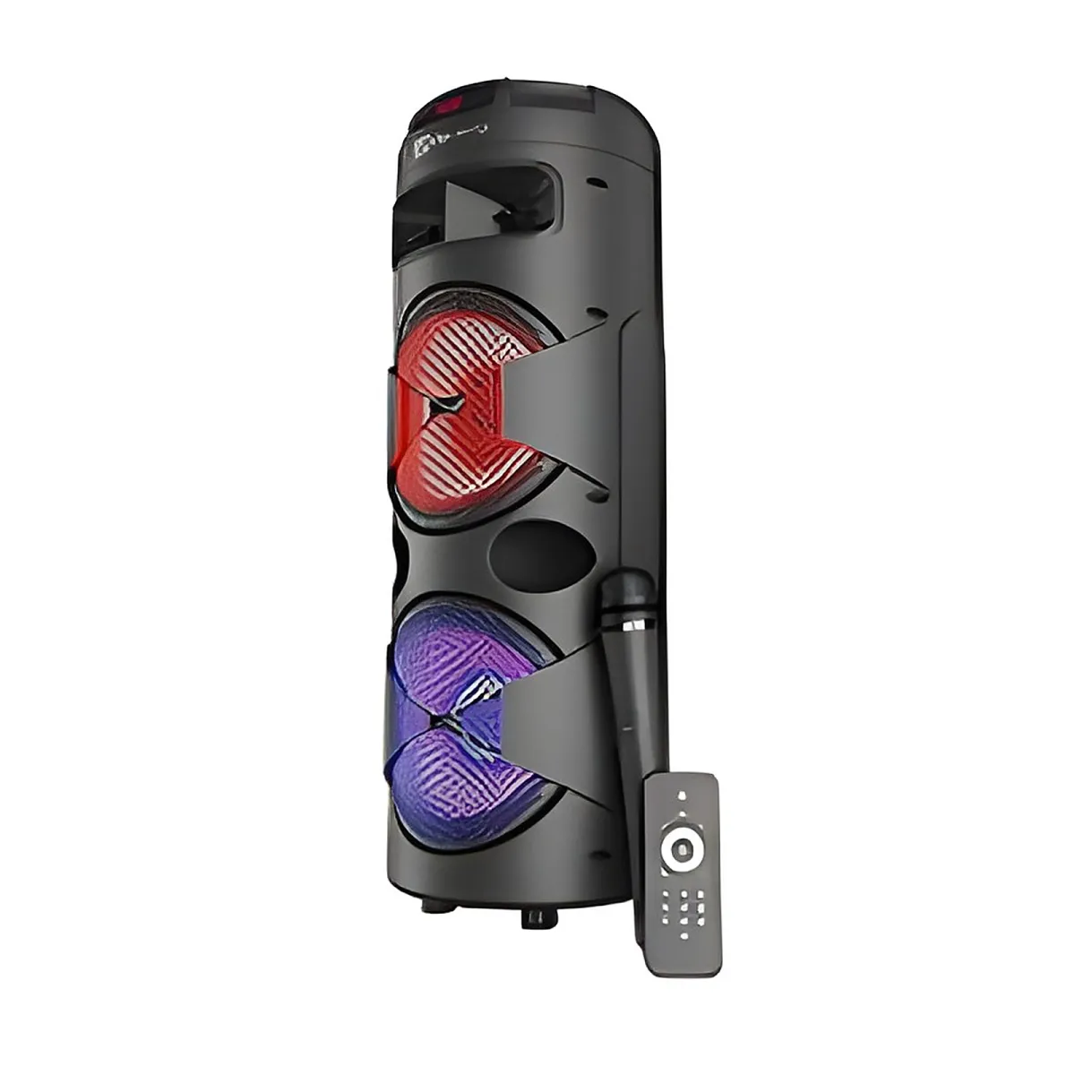 Klip Xtreme KLS-601 - Sistema de Bocinas - Negro - Micrófono Wls con batería 2x8"