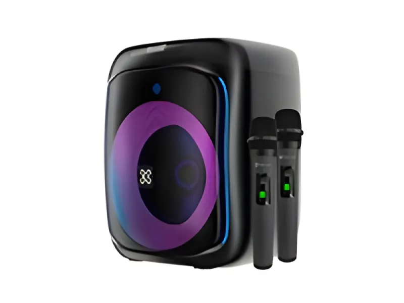 Klip Xtreme - Sistema de Bocinas - Negro - KLS - 655 - 2M Dos micrófonos inalámbricos