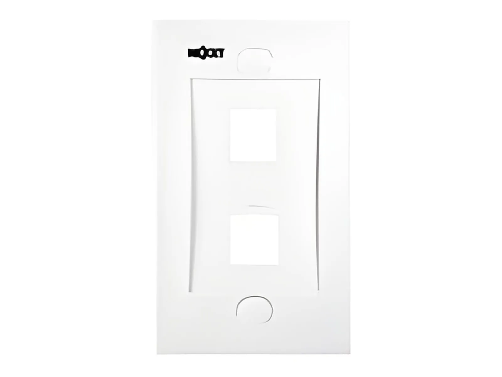 Nexxt - Placa de montaje - blanco - 2 puertos