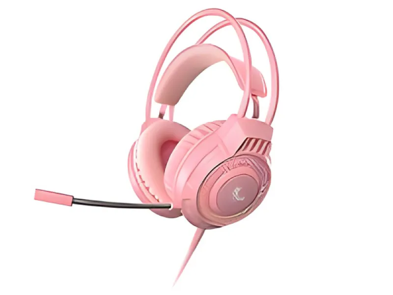 Xtech - XTH-564 - Audífonos - Para Computadora / Para Consola de Juegos - Con Cable - 3.5mm+USB Rosa