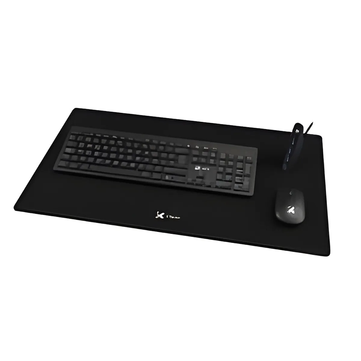 Xtech - MM Teclado wls, mouse wls, mouse pad XL y Kit Hub USB 3.0 - Español - Inalámbrico/Cableado - 2.4 GHz/USB-Negro-XTK - 320S