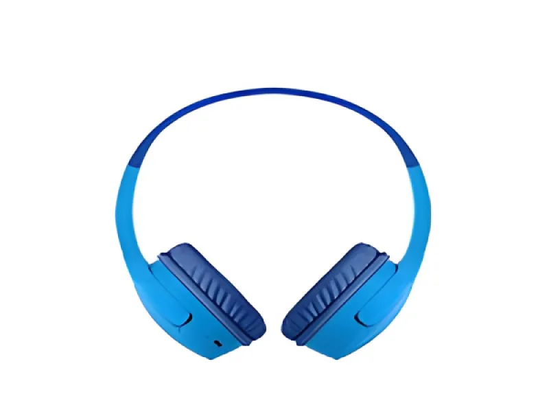 Belkin SoundForm Mini - Audífonos con diadema con micro - en oreja - Bluetooth-inalámbrico-conector de 3,5 mm-azul