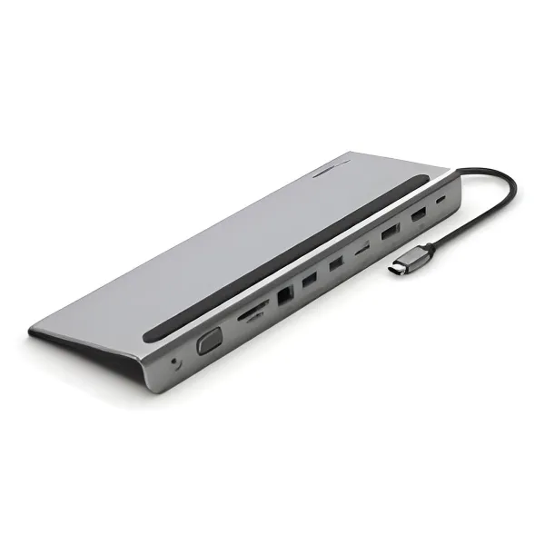 Belkin CONNECT 11-en-1 - Soporte multipuerto - USB-C - VGA, HDMI, DP - 1GbE