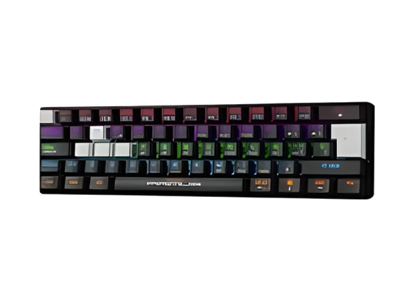 Primus Gaming - Teclado - Con cable - Español - USB 2.0 - Diseño ergonómico - Blanco y negro