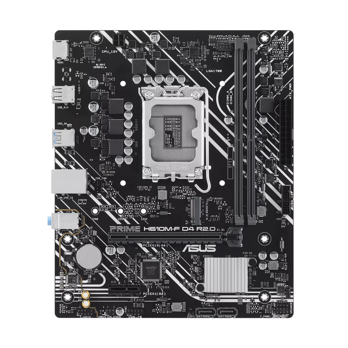 ASUS - Placa base - PRIME H610M-F D4 R2.0