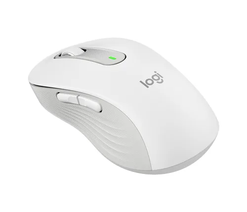 Logitech Signature M650 L - Mouse - tamaño grande - óptico - 5 botones-inalámbrico-Bluetooth, 2.4 GHz-receptor de USB Logitech Logi Bolt-blanco hueso