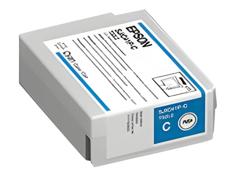 Epson SJIC41P-C - Cián - original - blíster con alarmas de RF/acústica-cartucho de tinta-para ColorWorks CW-C4000, CW-C4000E (BK), CW-C4000E (MK)