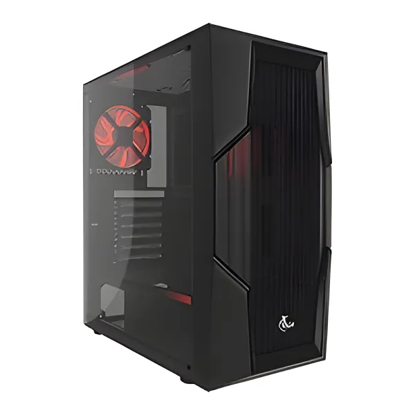 Xtech Gaming Series PHOBOS - Mid tower - ATX - panel lateral con ventana (cristal templado)-sin fuente de alimentación (ATX)-negro-USB/Audio