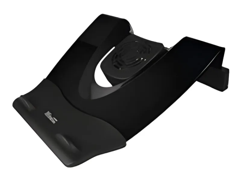 Klip Xtreme KNS-110B Notebook Stand / Cooling Station - Soporte para ordenador portátil - con concentrador USB de 4 puertos, ventilador de refrigeración - 17"-negro