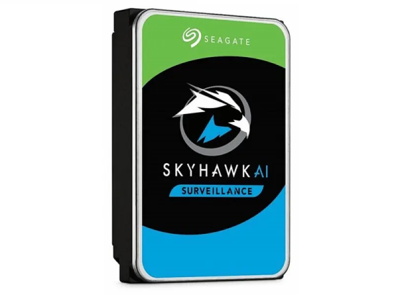 Seagate SkyHawk AI ST8000VE001 - Disco duro - 8 TB - interno - 3.5"-SATA 6Gb/s-búfer: 256 MB-con Recuperación de datos Seagate Rescue de 3 años