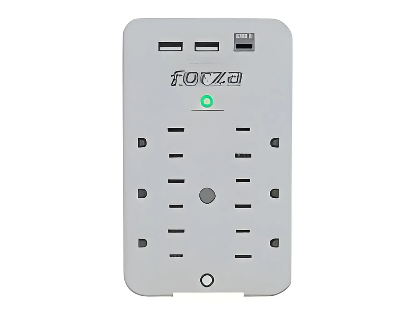 Forza FWT-631USBC - Protector contra sobretensiones (montaje en pared) - CA 125 V - 1875 vatios-conectores de salida: 6-blanco