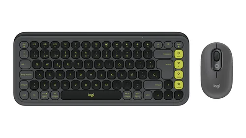 Logitech - Pop Icon Combo - Set de teclado y Mouse - Español-Grafito