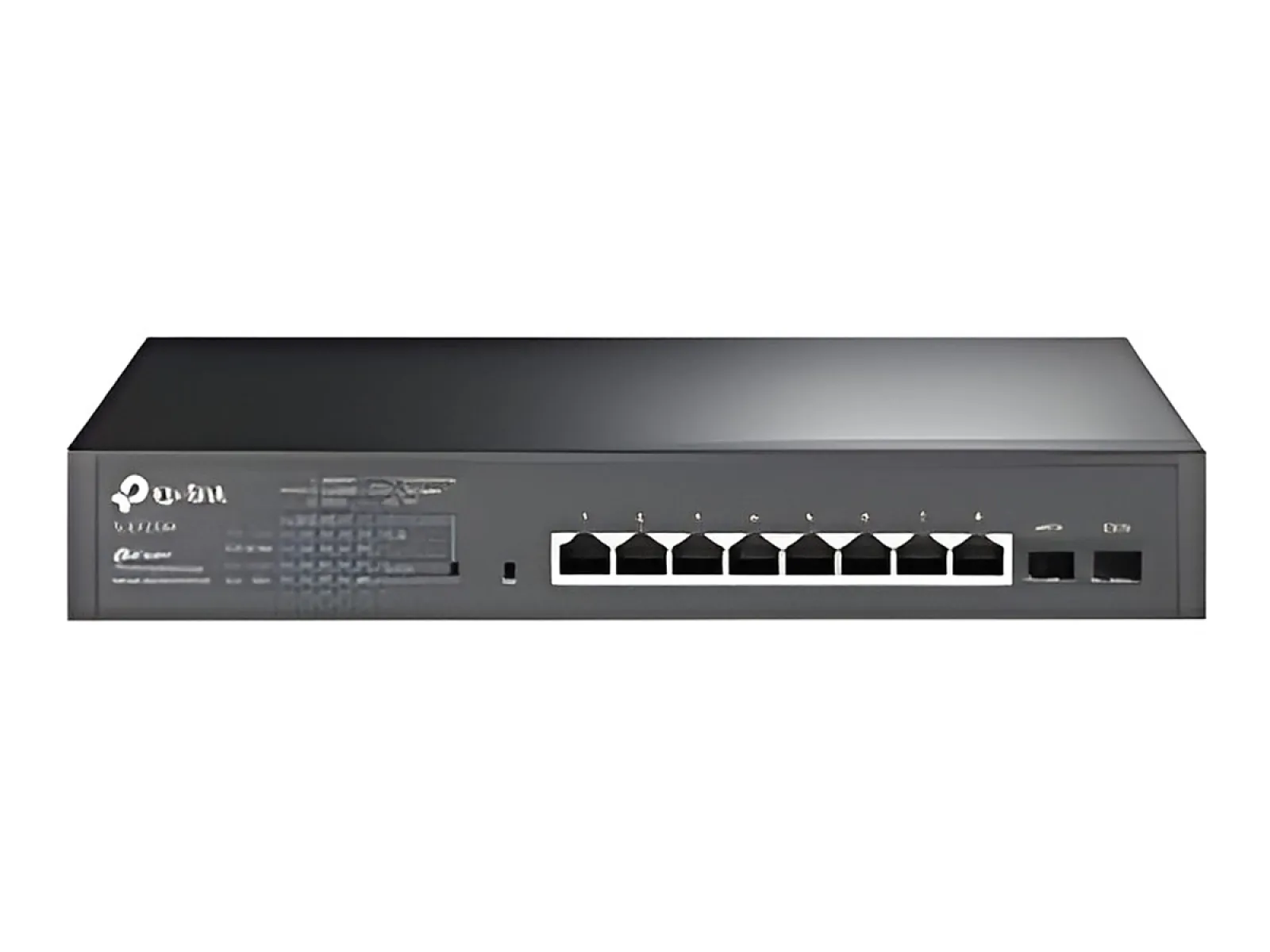 TP-Link JetStream TL-SG2210MP - Switch - inteligente - 8 x 10/100/1000 (PoE+) + 2 x SFP-montaje en rack-PoE+ (150 W)