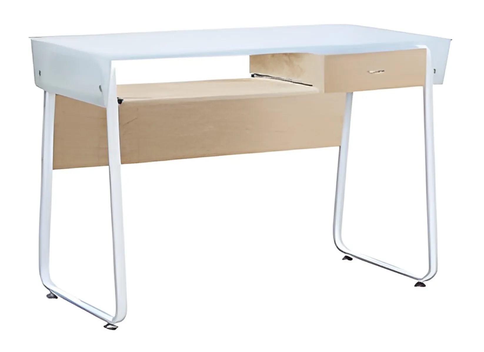 Xtech - Desk S Lvl XTF-CD197 - Escritorio para computadora con tope de vidrio - Color: Sicomoro