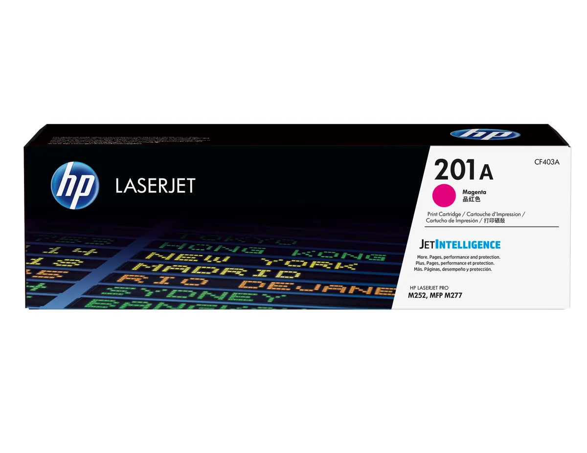 HP 201A - Magenta - Original - LaserJet - Cartucho de Tóner (CF403A) - Para Color LaserJet Pro M252dn, M252dw, M252n, MFP M277c6, MFP M277dw, MFP M277n