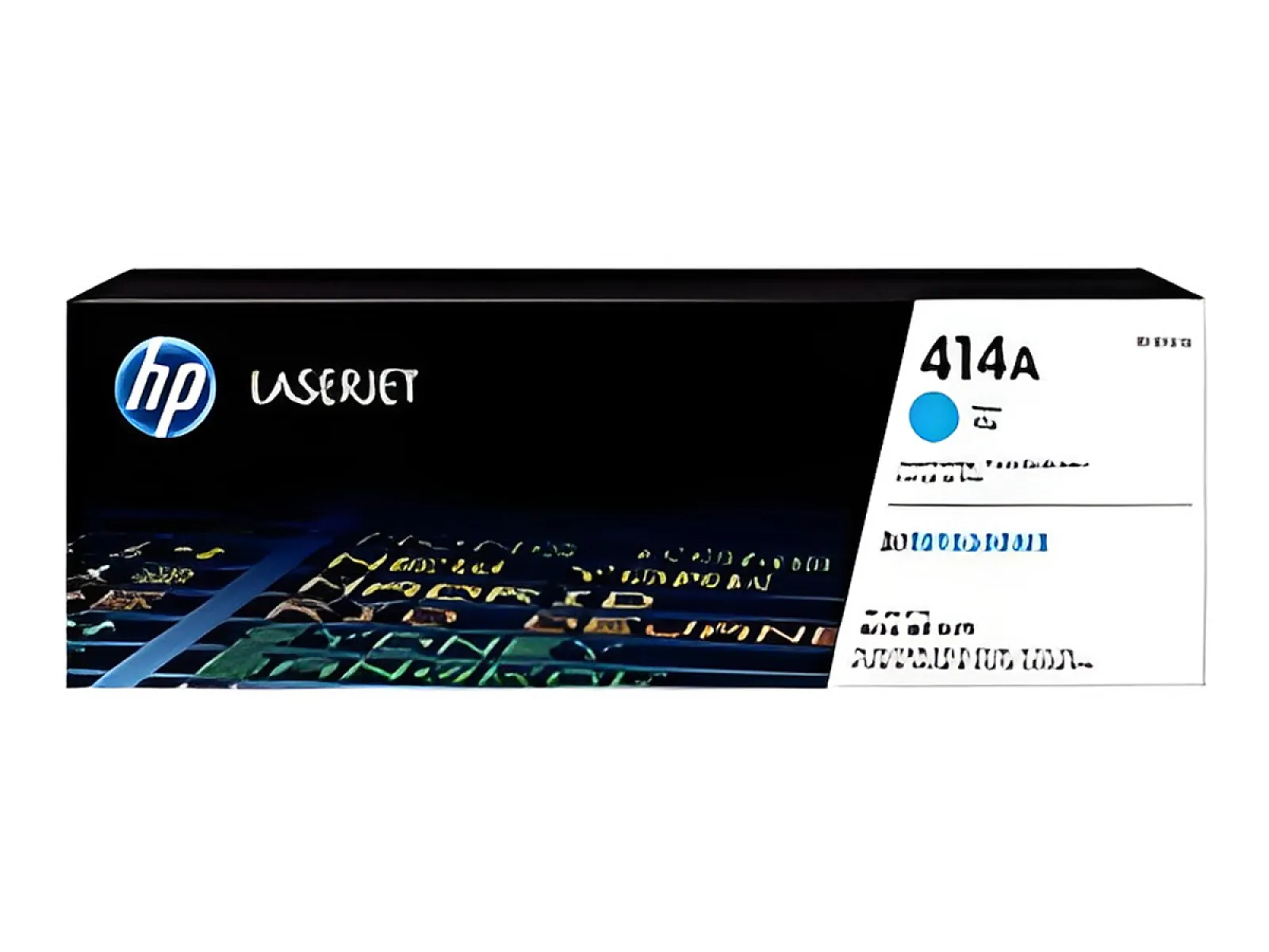 HP 414A - Cian - original - Cartucho de tóner LaserJet (W2021A) - para Color LaserJet Enterprise M455, MFP M480; Color LaserJet Pro M454, M479, MFP M4
