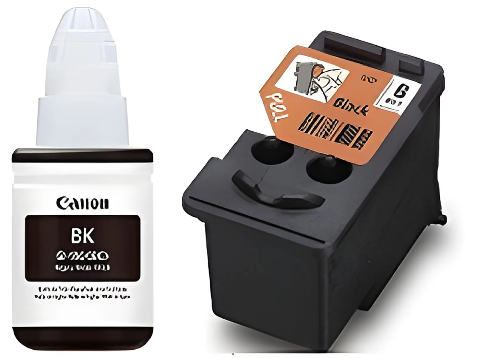 Canon - Cartucho de tinta - Negro + Botella de tinta negra