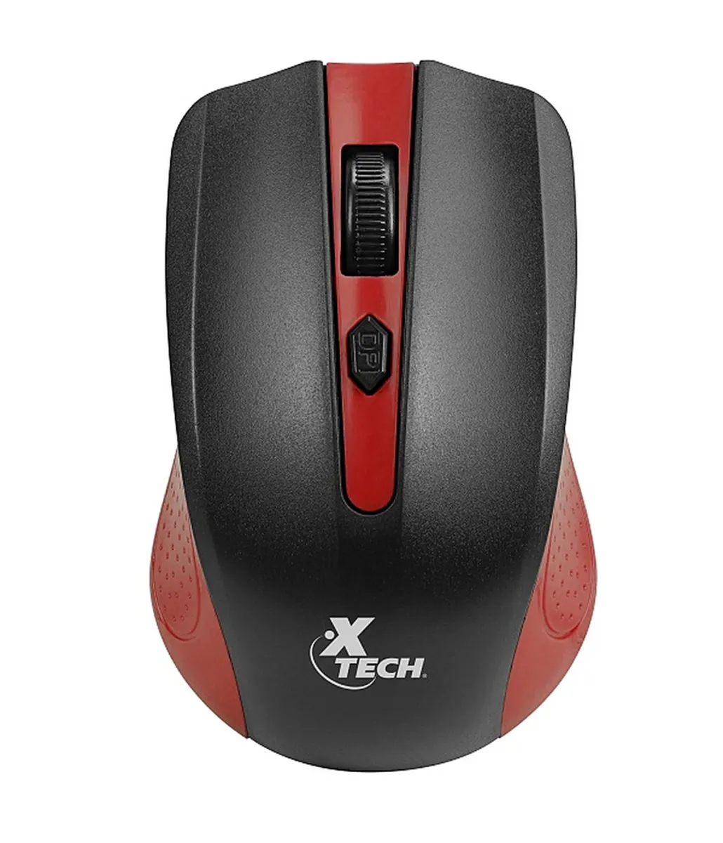 Xtech - Mouse - 2,4 GHz - Inalámbrico-Rojo - 1600dpiXTM - 310RD