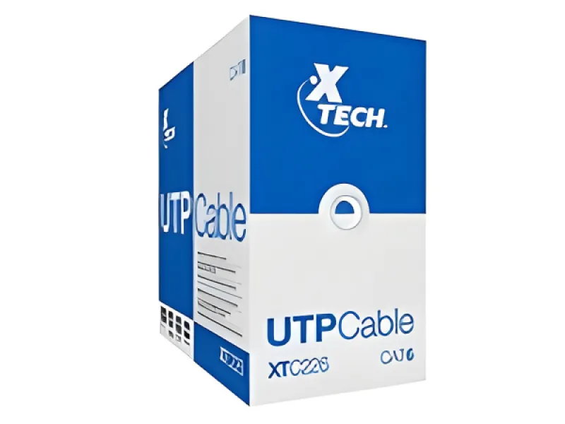 Xtech - Cable de red - Par trenzado no blindado (UTP) - 305 m-Gris-CAT6 24 AWG XTC - 226