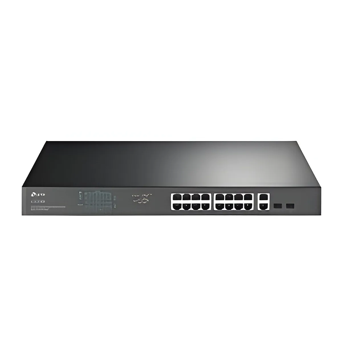 TP-Link JetStream TL-SG1218MP - V1 - Switch - 16 x 10/100/1000 (PoE+) + 2 x 10/100/1000 + 2 x Gigabit SFP combinado-montaje en rack-PoE+ (250 W)