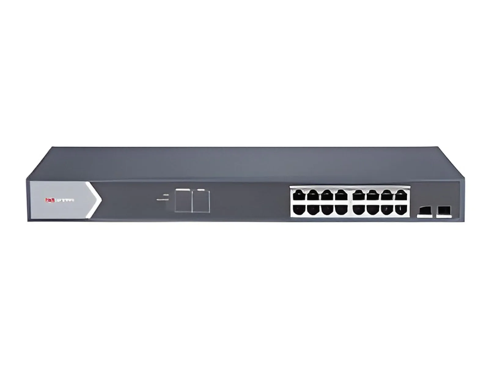 Hikvision Smart Managed Series DS-3E1518P-SI - Switch - inteligente - 16 x 10/100/1000 (PoE+) + 2 x Gigabit SFP-sobremesa-PoE+ (225 W)
