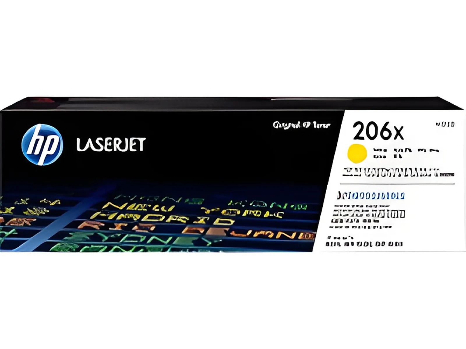 HP 206X - Alto rendimiento - amarillo - original-LaserJet-cartucho de tóner (W2112X)-para Color LaserJet Pro M255, M283, MFP M282, MFP M283