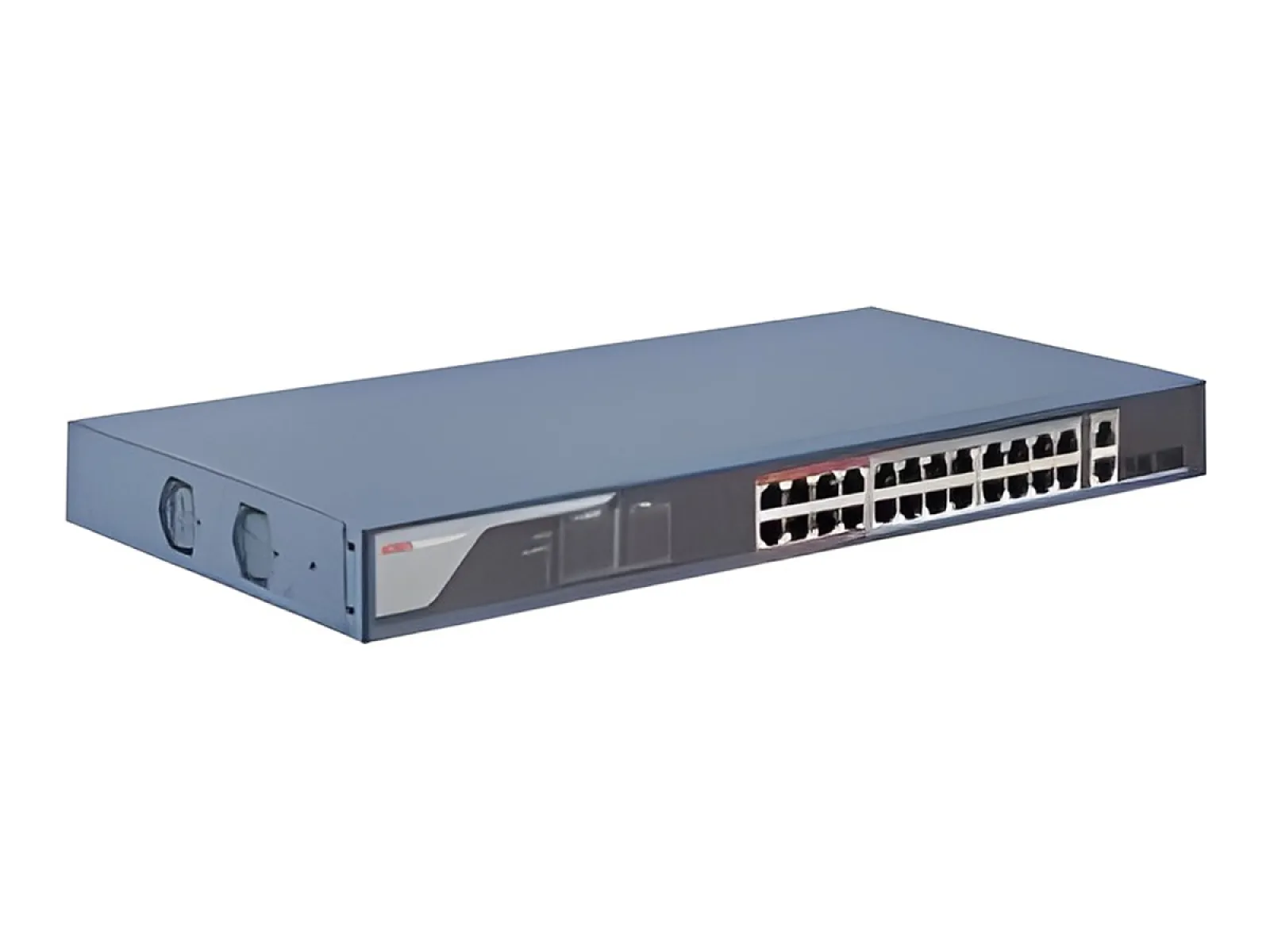 Hikvision Pro Series DS-3E1326P-EI - Conmutador - inteligente - 24 x 10/100 (24 PoE) + 2 x combo Gigabit-postre-PoE (370 W)