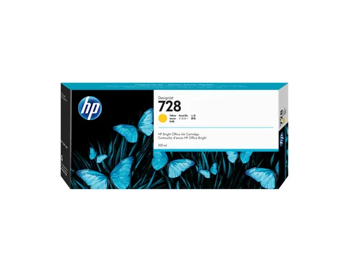 HP 728 - 300 ml - amarillo - original-DesignJet-cartucho de tinta-para DesignJet T730, T830