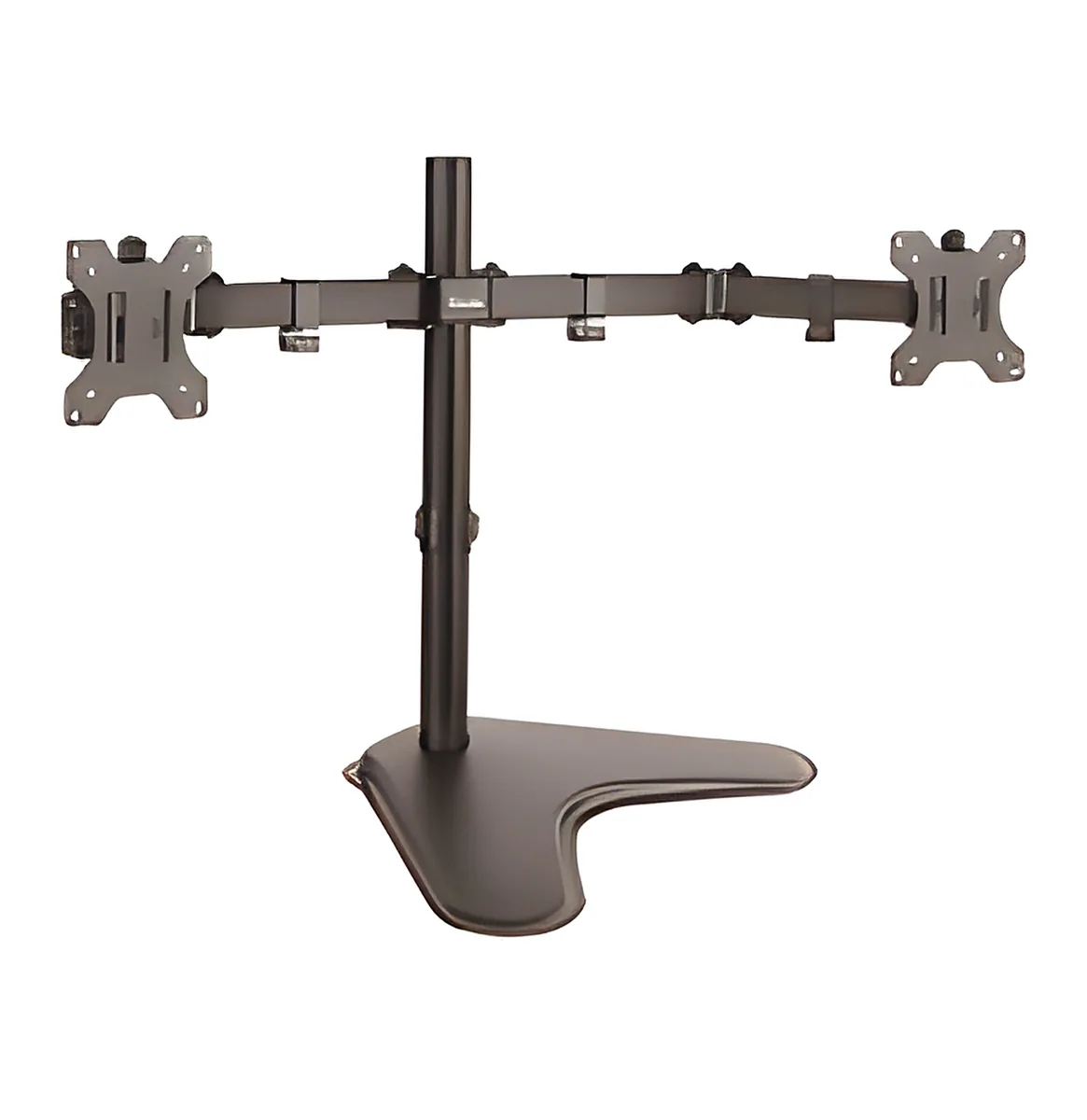 Klip Xtreme KPM-311 - Base - para 2 pantallas LCD - plástico, acero de alta calidad-negro-tamaño de pantalla: 13"-32"-soporte para escritorio