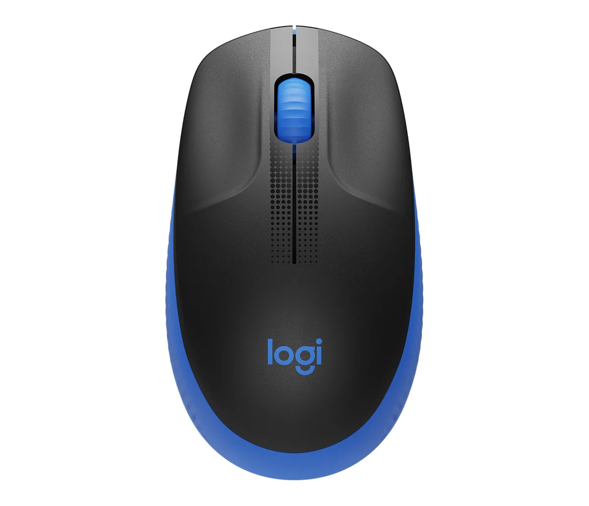 Logitech M190 - Mouse - óptico - 3 botones-inalámbrico-receptor inalámbrico USB-azul