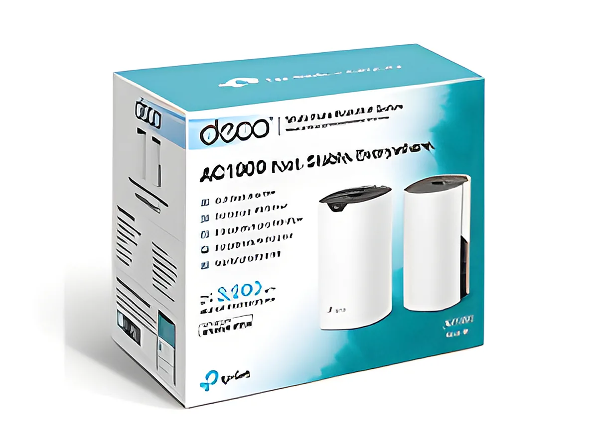 TP-LINK Deco S7 V1 - Sistema Wi-Fi (2 Routers) - hasta 3900 pies cuadrados - malla-GigE-Wi-Fi 5-Doble banda-Sistema Wi-Fi Mesh Inteligente Doble Banda AC1900-Alcanza velocidades de hasta 600 Mbps en 2,4 GHz y 1300 Mbps en 5 GHz con tecnología 3×3 MU-M
