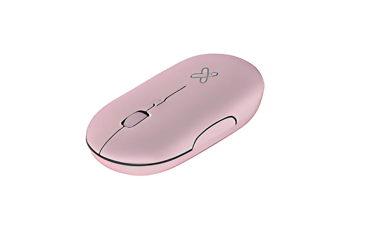 Klip Xtreme - Ratón - 2,4 GHz - Inalámbrico-Rosa-Slim