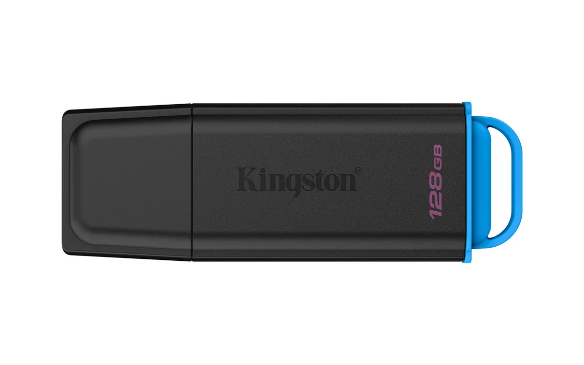 Kingston - Memoria USB - USB 3.2 Gen 1 - DataTraveler Negro/Azul