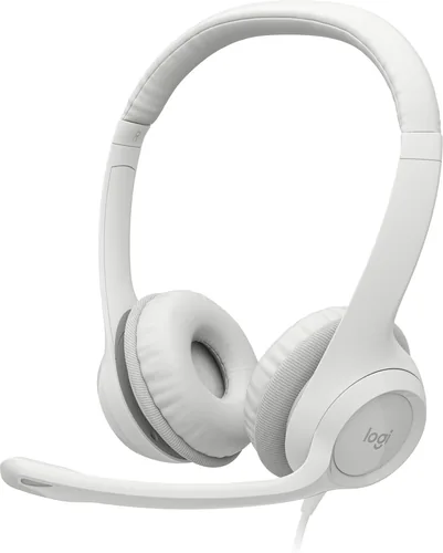 Logitech H390 Wired Headset for PC/Laptop, Off-white - Audífono - en oreja - cableado-USB-A-blanco hueso