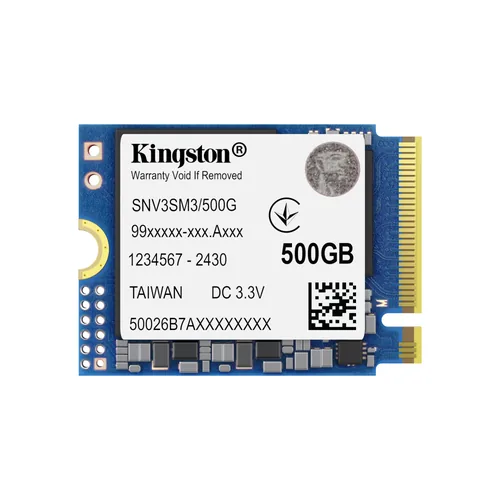 Kingston - Disco duro interno - 500 GB - M.2 2230-Unidad de estado sólido-NV3 M.2 2230 PCIe 4.0 NVMe