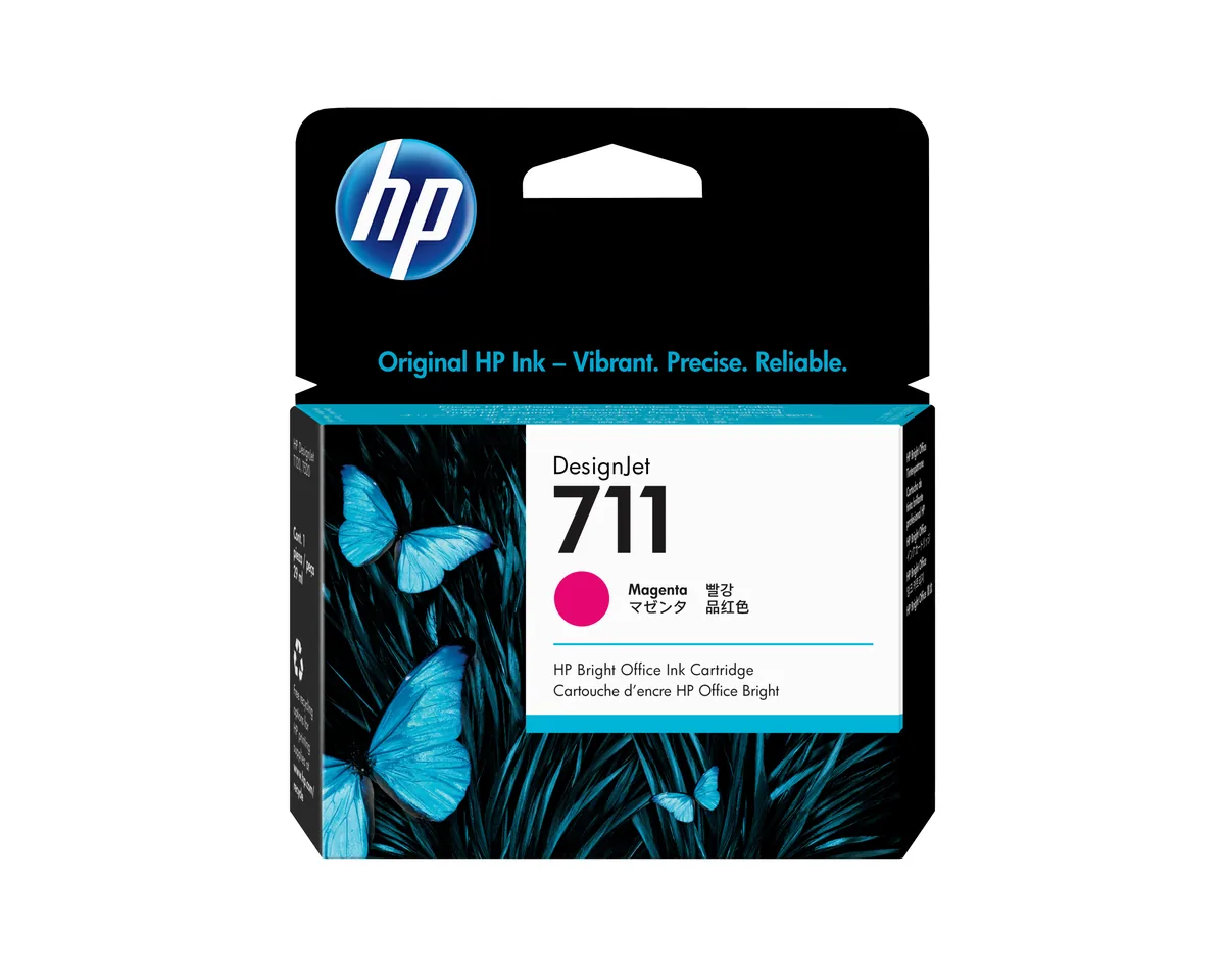 HP 711 - 29 ml - magenta - original-DesignJet-cartucho de tinta-para DesignJet T100, T120, T120 ePrinter, T125, T130, T520, T520 ePrinter, T525, T530