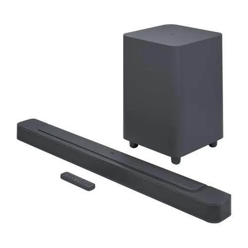 JBL Bar 500 - Sistema de barra de sonido - para teatro en casa - canal 5.1-inalámbrico-Bluetooth, Wi-Fi 6-controlado por aplicación-negro